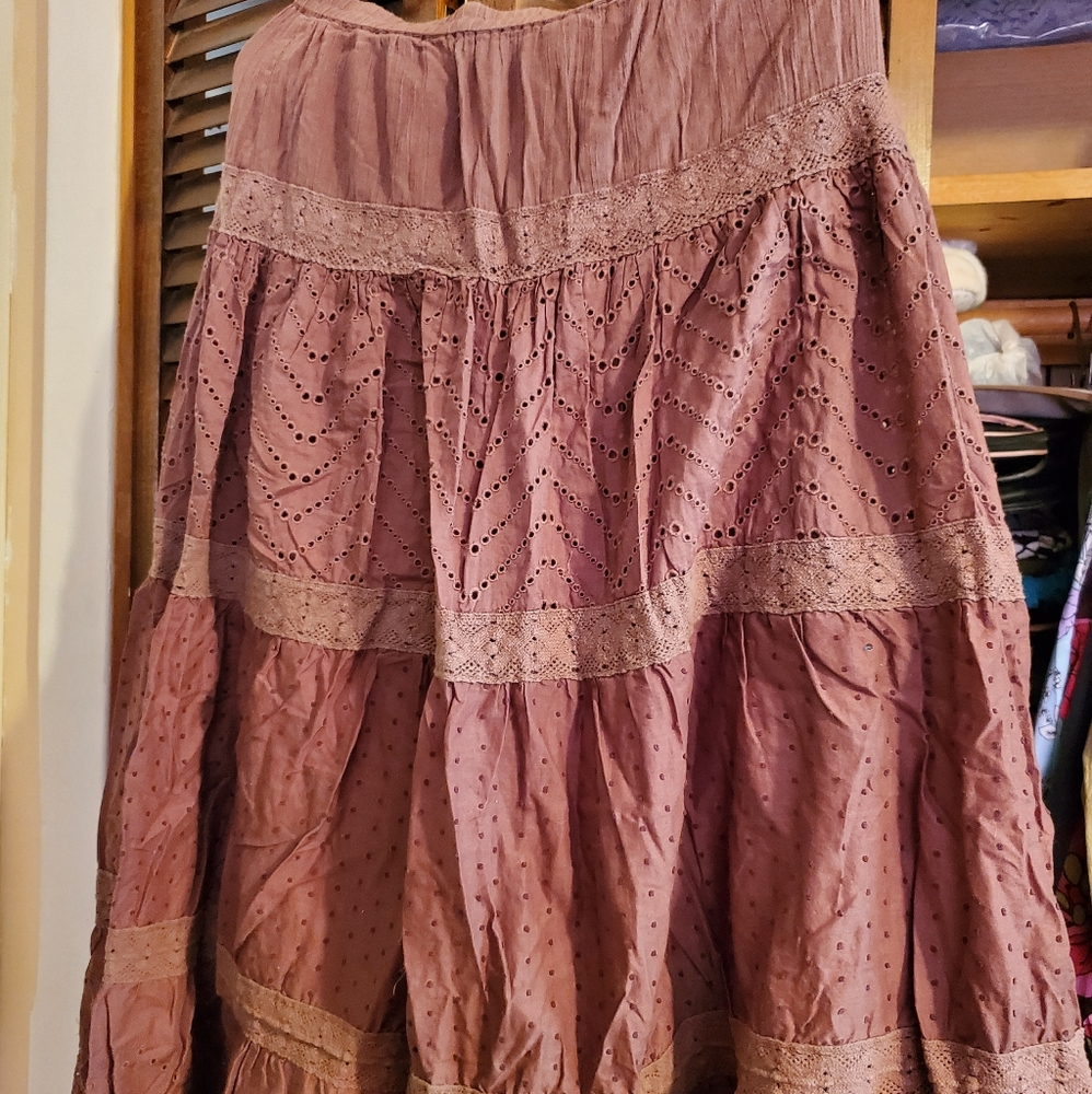 Long summer or fall skirt